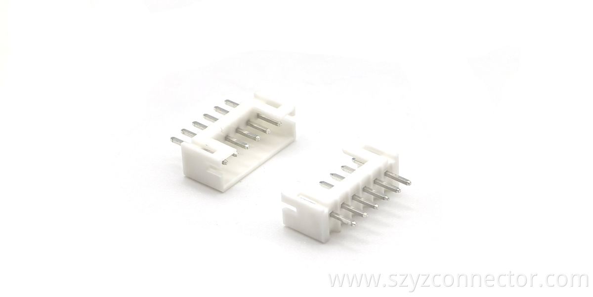 Wafer PH2.0 White Pin header Connector Straight DIP 6P